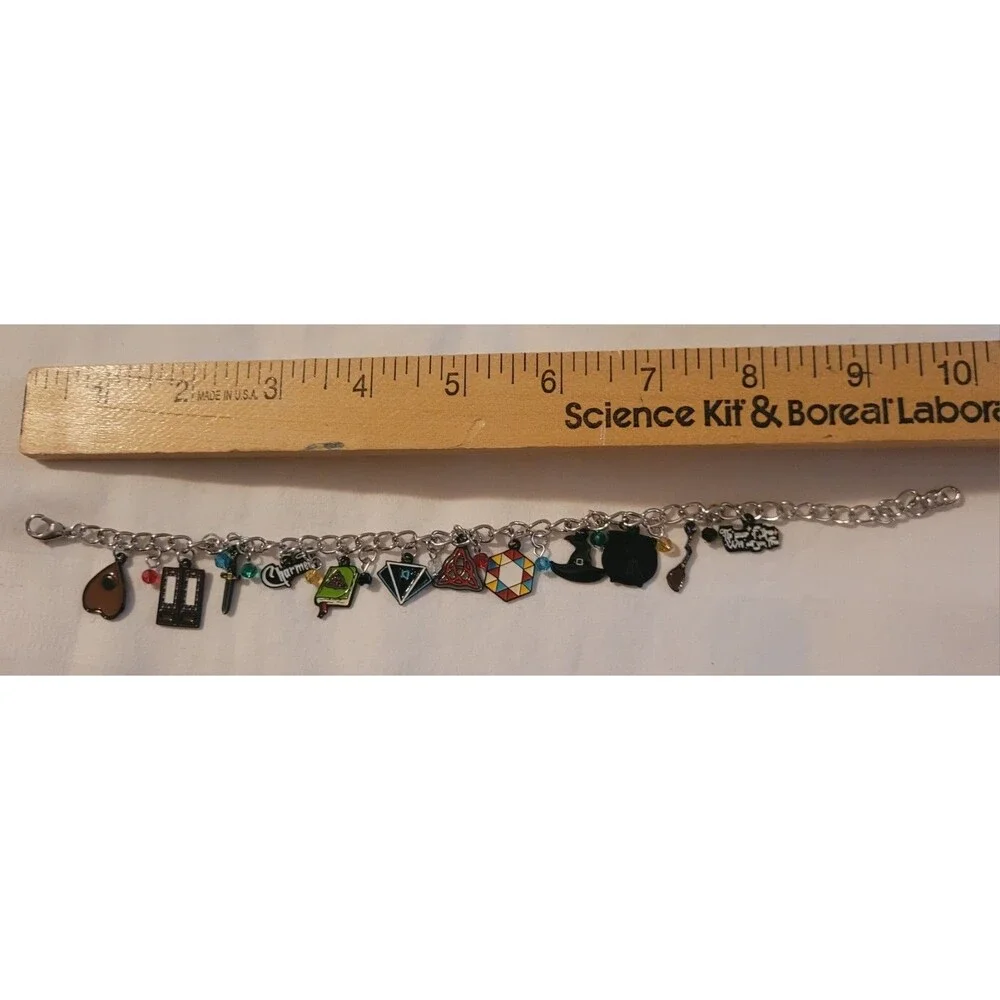 CHARMED Inspired Dangle Charm Adjustable Cable Chain Bracelet